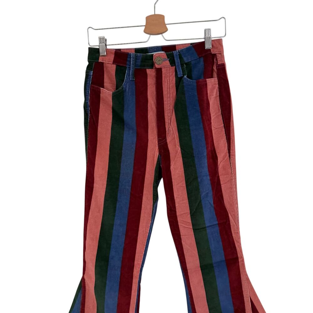 Show Me Your Mumu‎ Berkeley Bells Corduroy Stripe Flare Pants Womens 27 - Picture 6 of 14